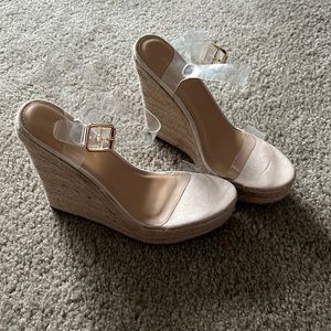 Clear wedge Espadrilles